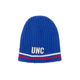 North Carolina Tar Heels BBH NCAA Primary Logo Striped Winter Knit Hat Beanie - Blue